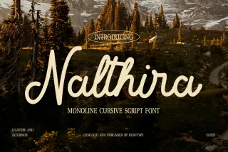Nalthira - Monoline Cursive Script Font