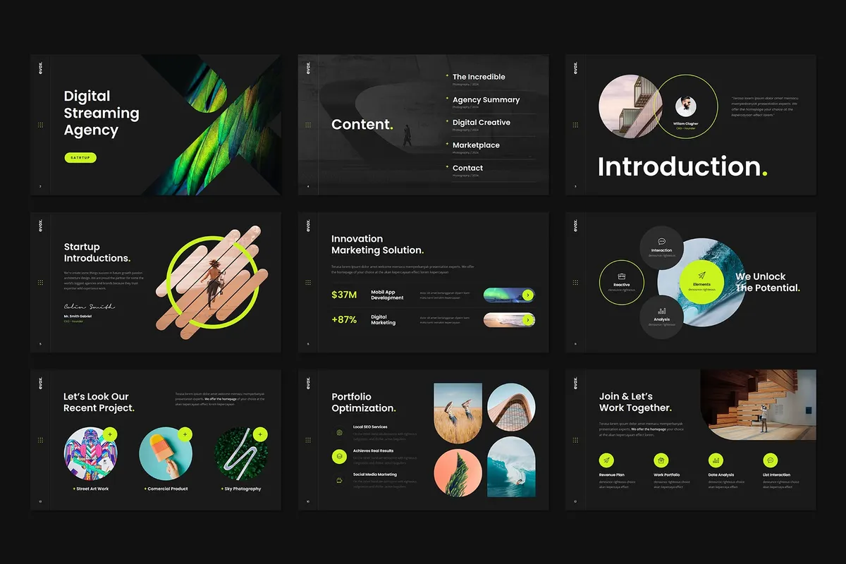 Evox Presentation Template Design