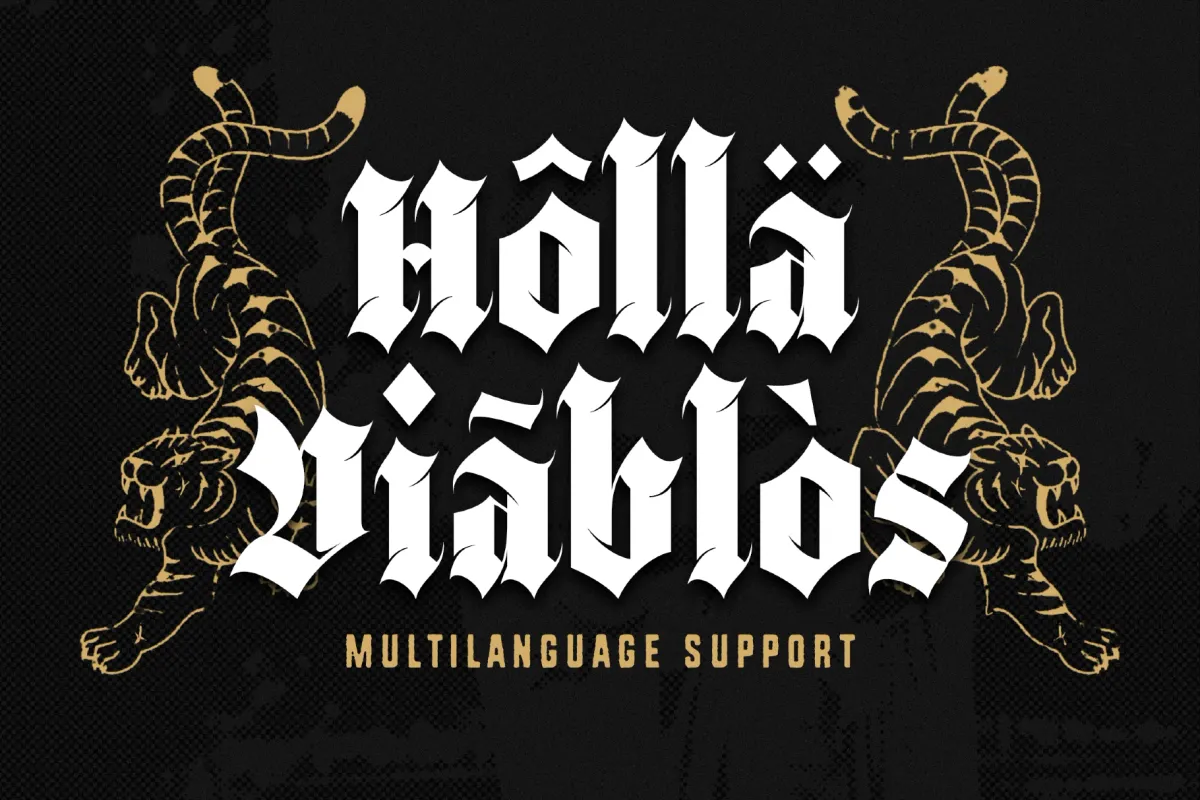 Black Webs - Gothic Blackletter