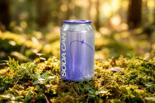 Outdoor Soda Can Mockup