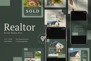 Realtor — 15 Instagram Post Templates
