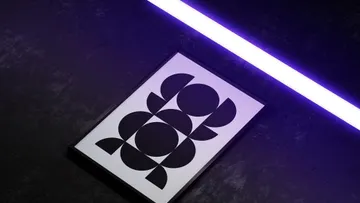 Neon Framed Poster Mockup