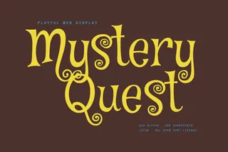 Mystery Quest - Free Retro Cartoon Display Font