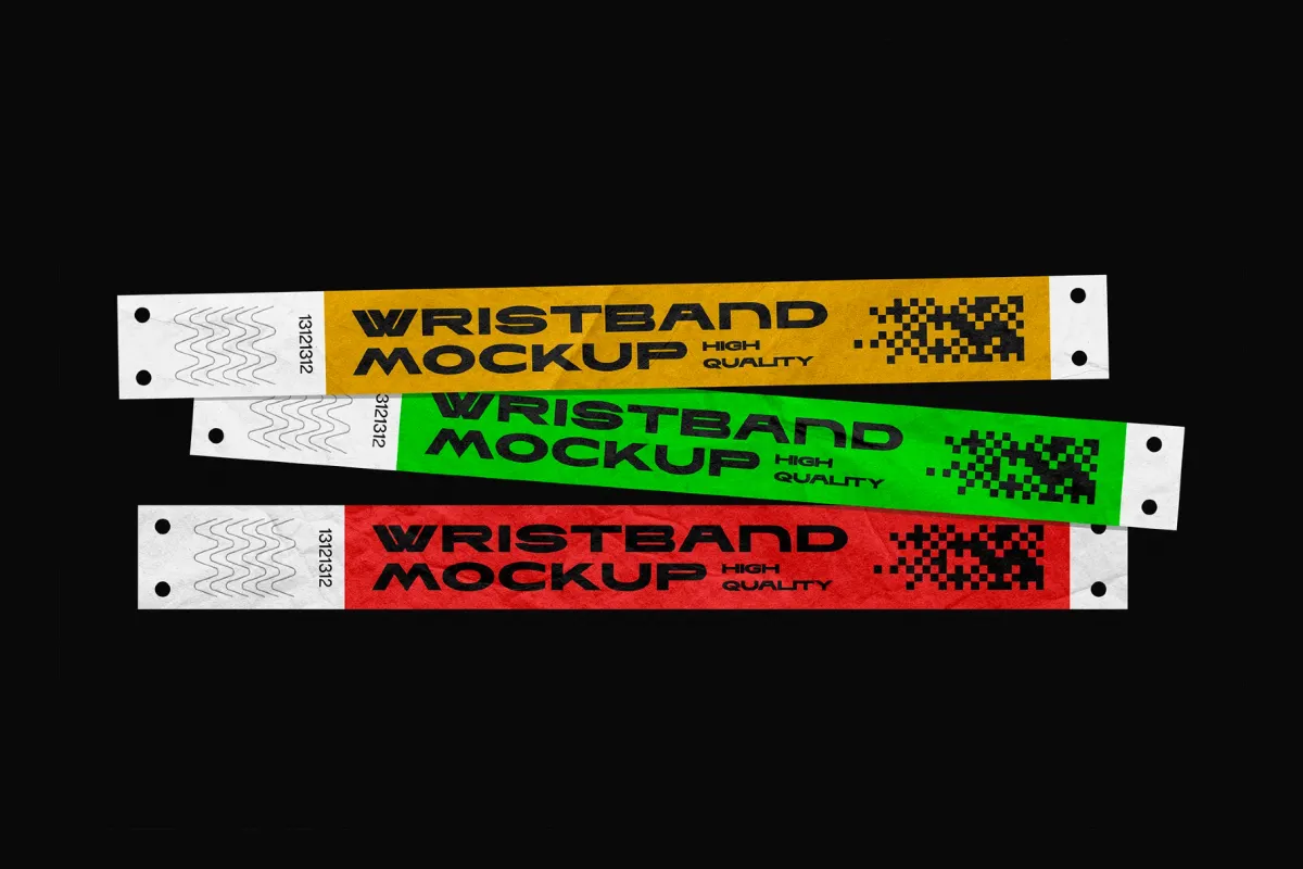 Event Wristband Mockups Bundle
