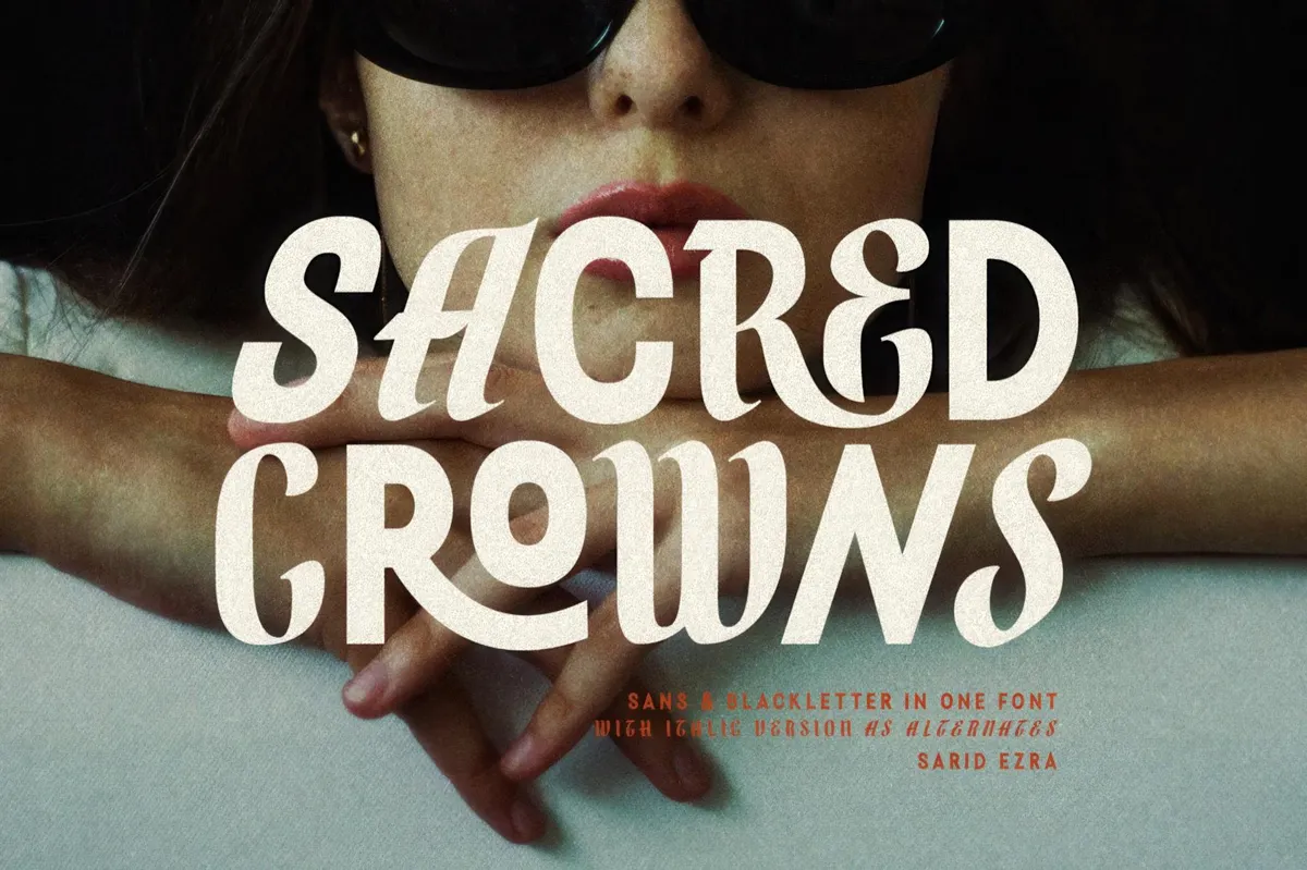 Sacred Crowns — 2 in 1 Display Font