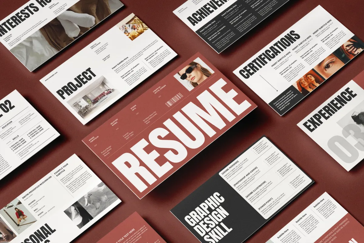 Creative Resume Slides Template