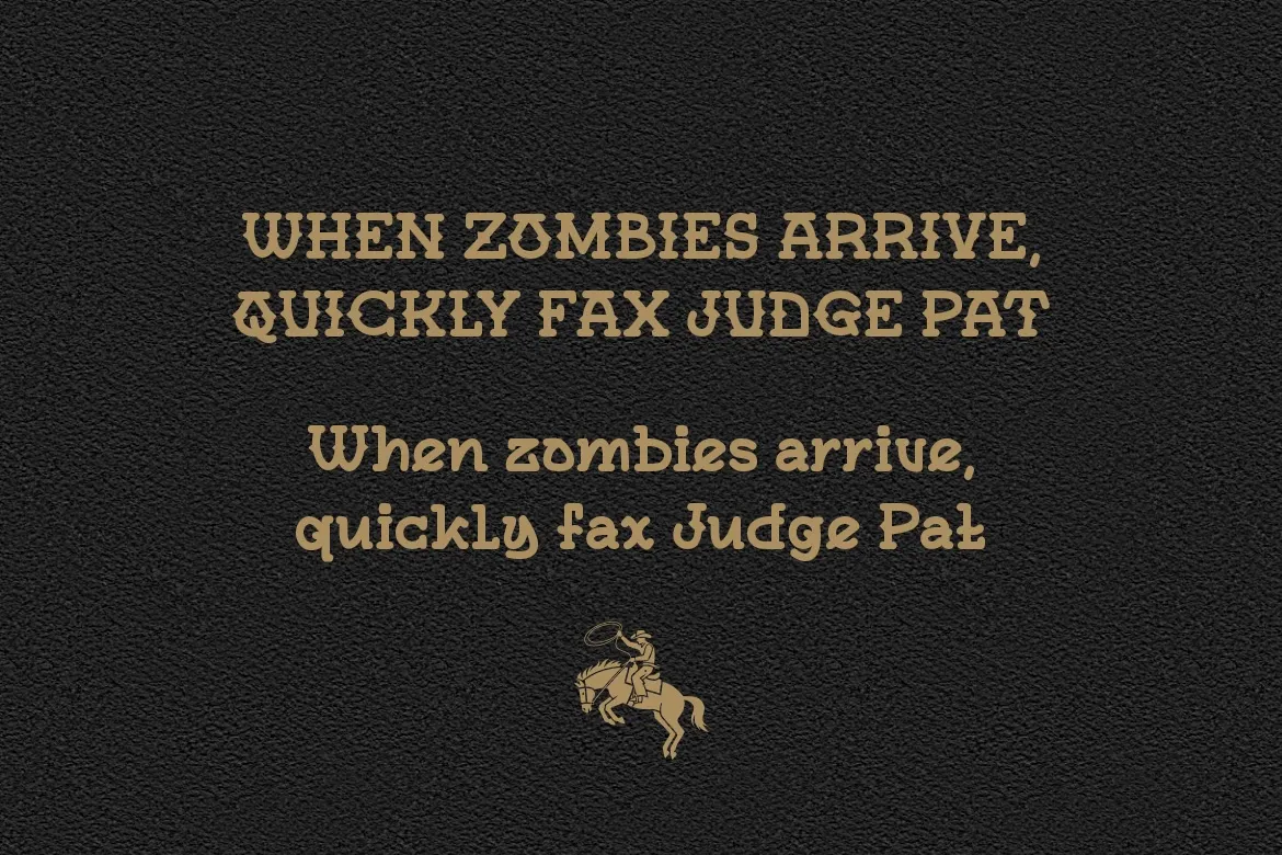 Bungo Western - Western Display Font