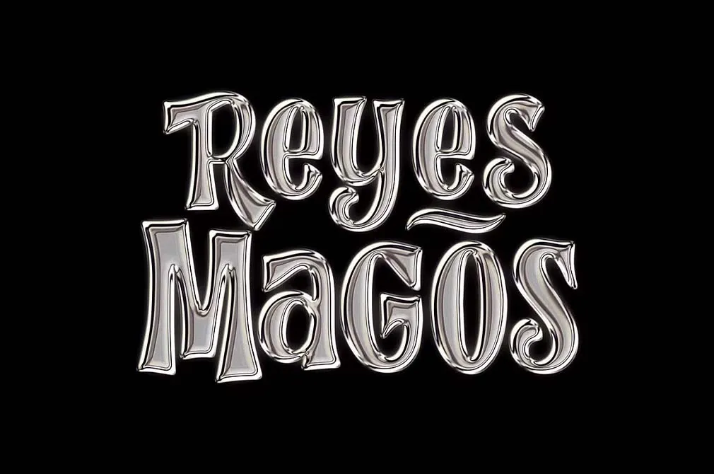 Original Chrome Metal Text Effect