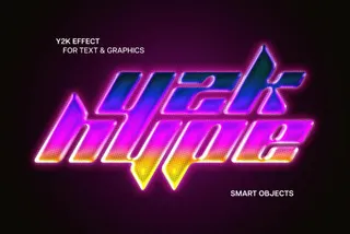 Y2K Text & Graphics Effect