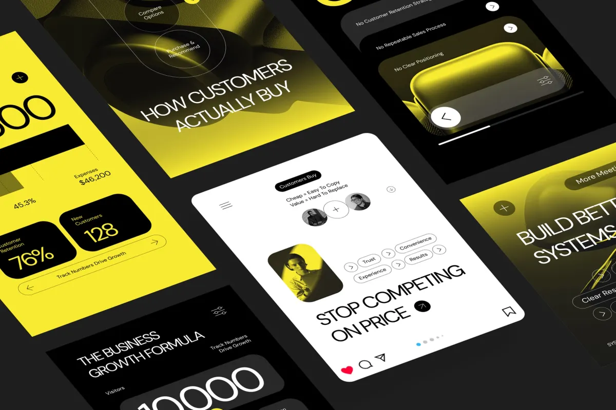 Business Strategy Instagram Pack - Adobe Template