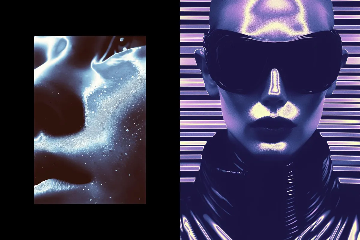 Metallic Shine Photo Effect