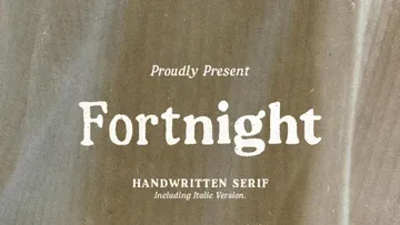 Fortnight — Handwritten Serif Family