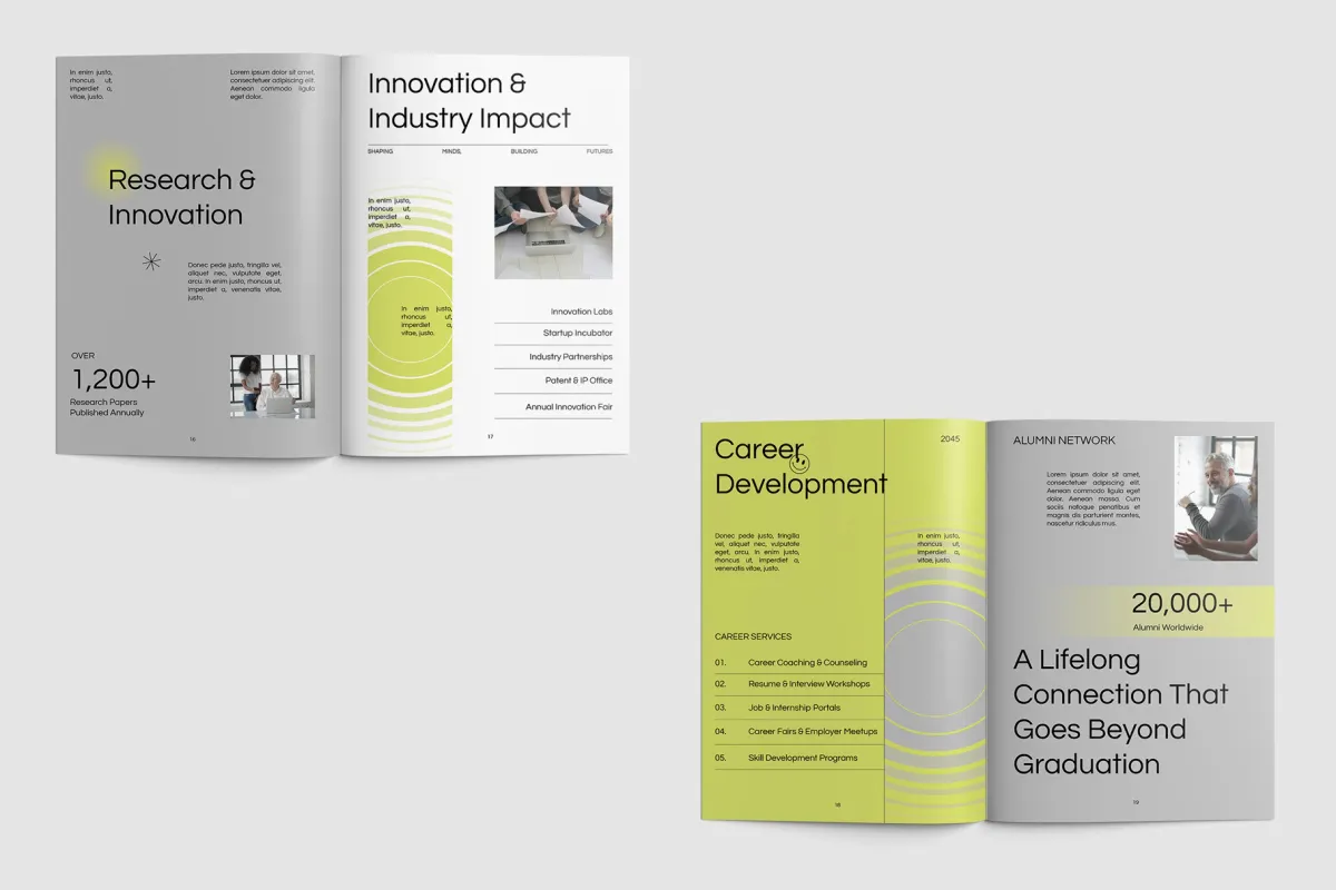 GEU - Geometric University Profile Canva Template