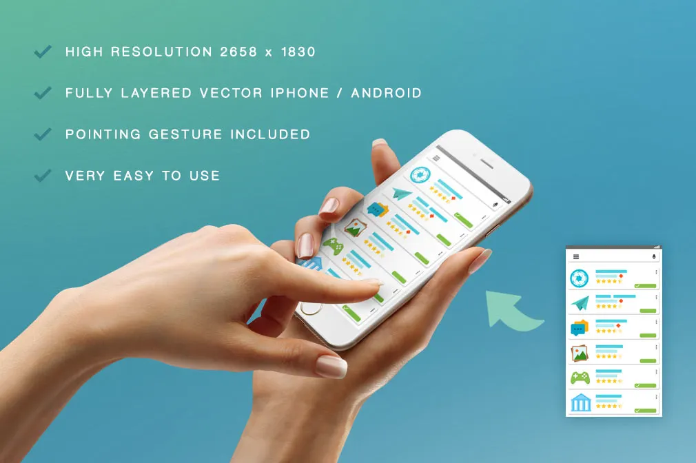 iPhone 6 / Android Mockup