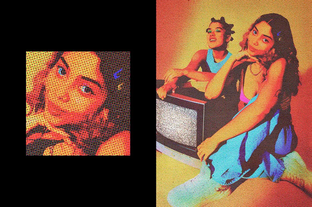 Halftone Postcard Photo Effect