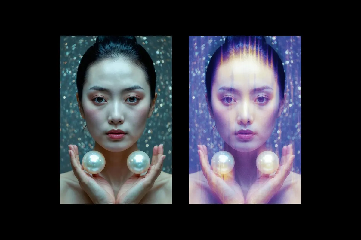 Vertical Blurred Motion Photo Effect