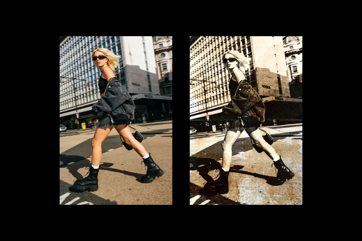 Dirty Print Photo Effect