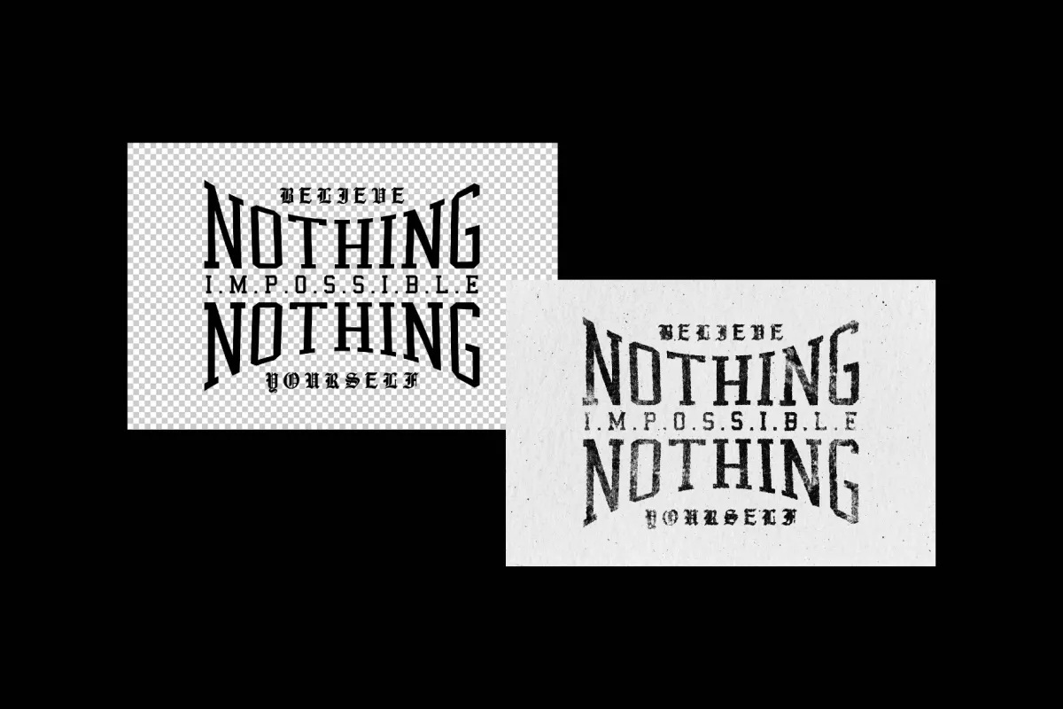 Distressed Ink Mockup