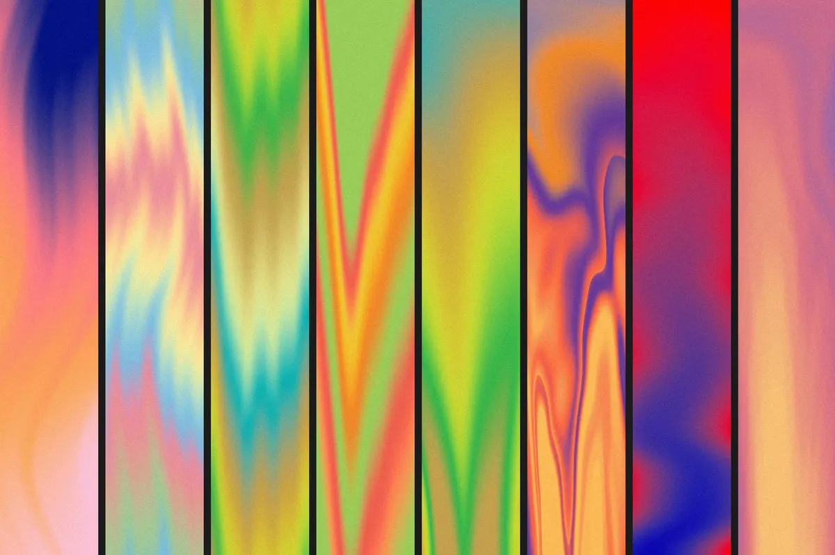 Flowy Gradient Texture Backgrounds