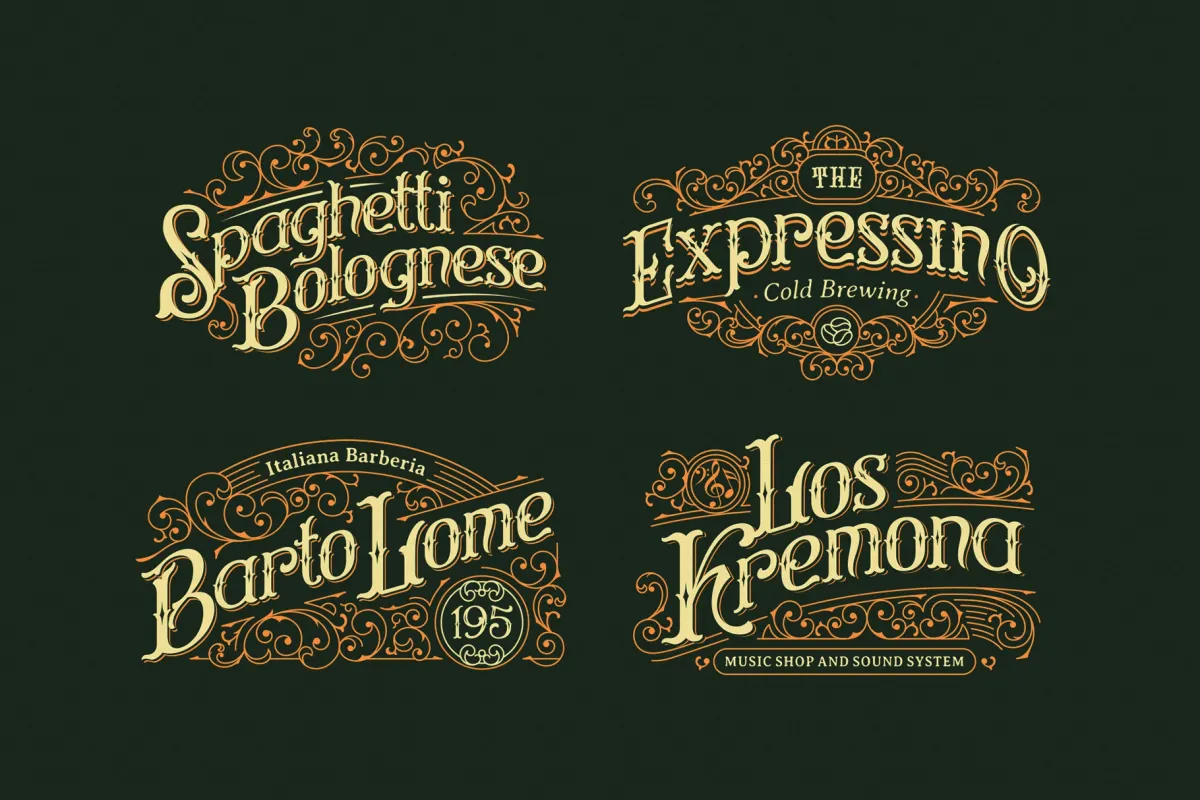 Constreu - Vintage Victorian Font