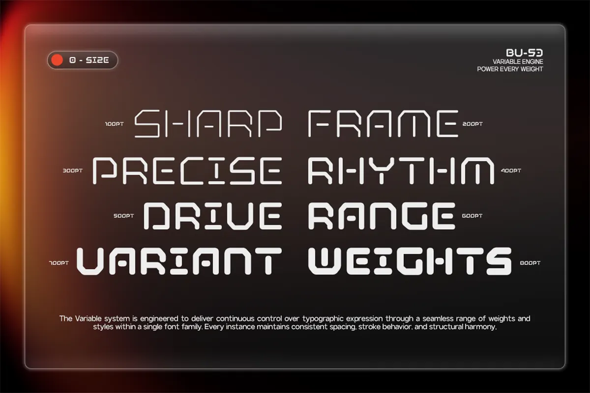 GC Adge - Futuristic Variable Tech Sans Font