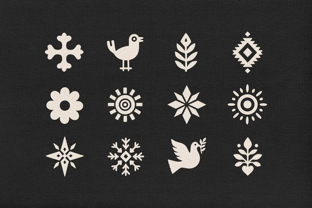 Folklore — 54 Folk Art Vector Elements