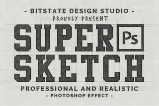 Super Sketch - Pencil Sketch Photoshop Effect