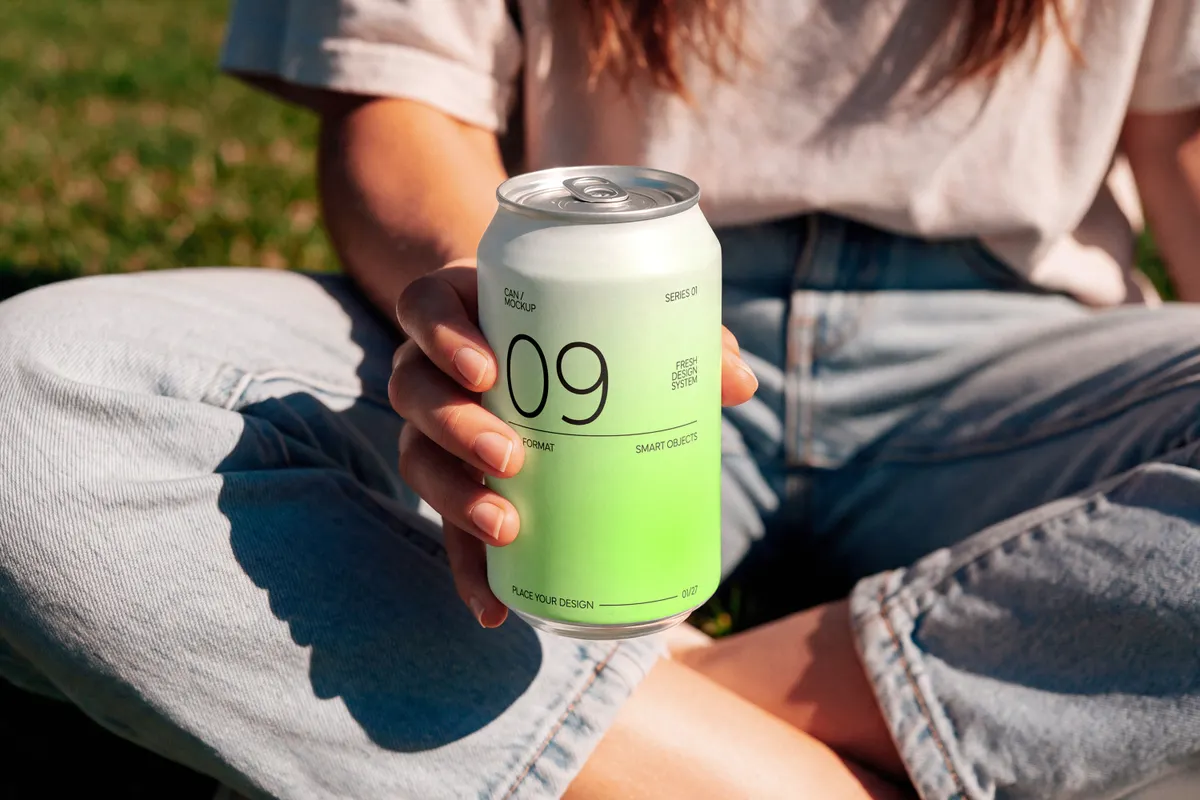 Sunny Picnic Can Mockup
