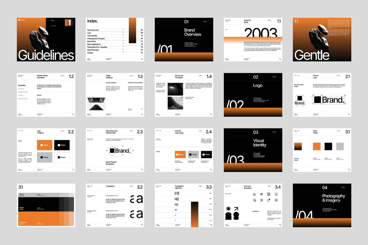 Greega - Modern Brand Guidelines Template