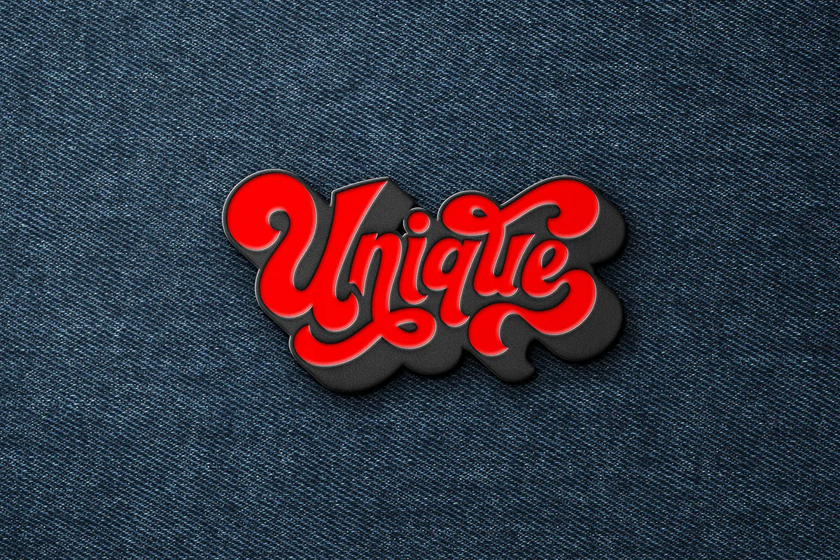 Enamel Pin Mockup