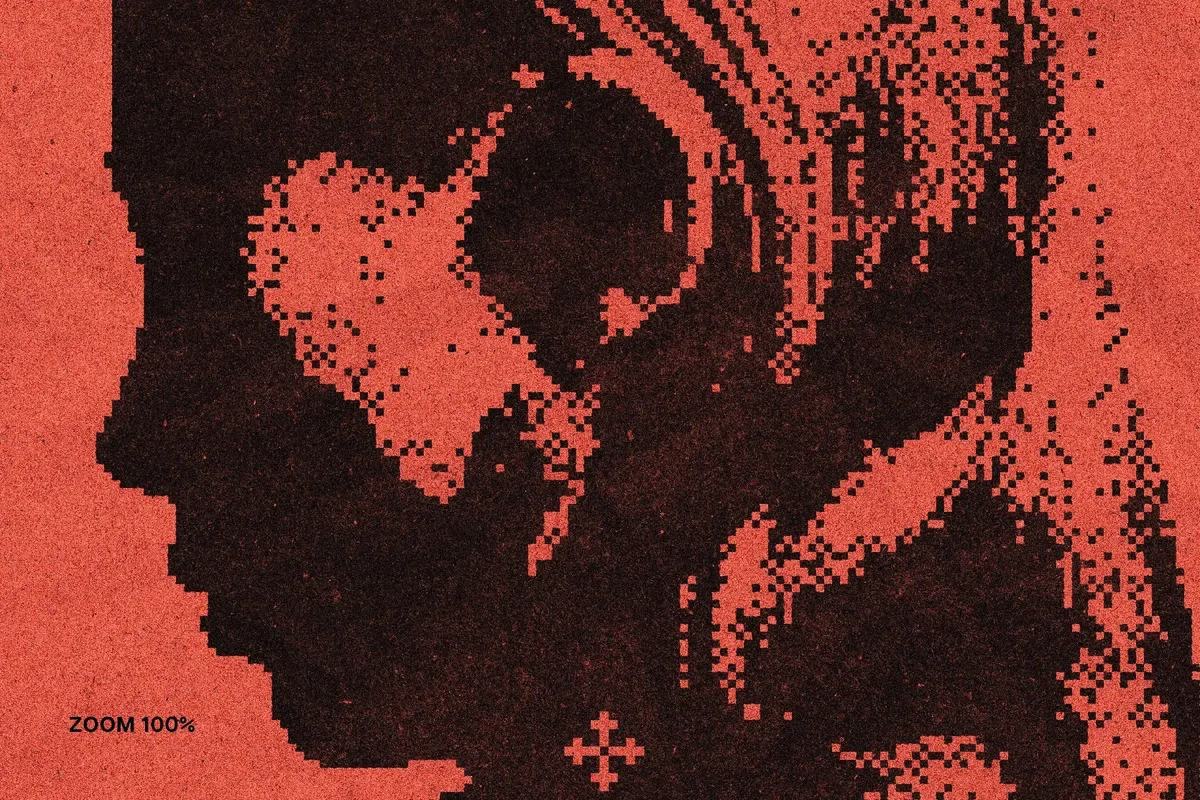 Dithered Color Poster Effect
