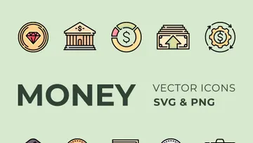 Money Vector Icons Set