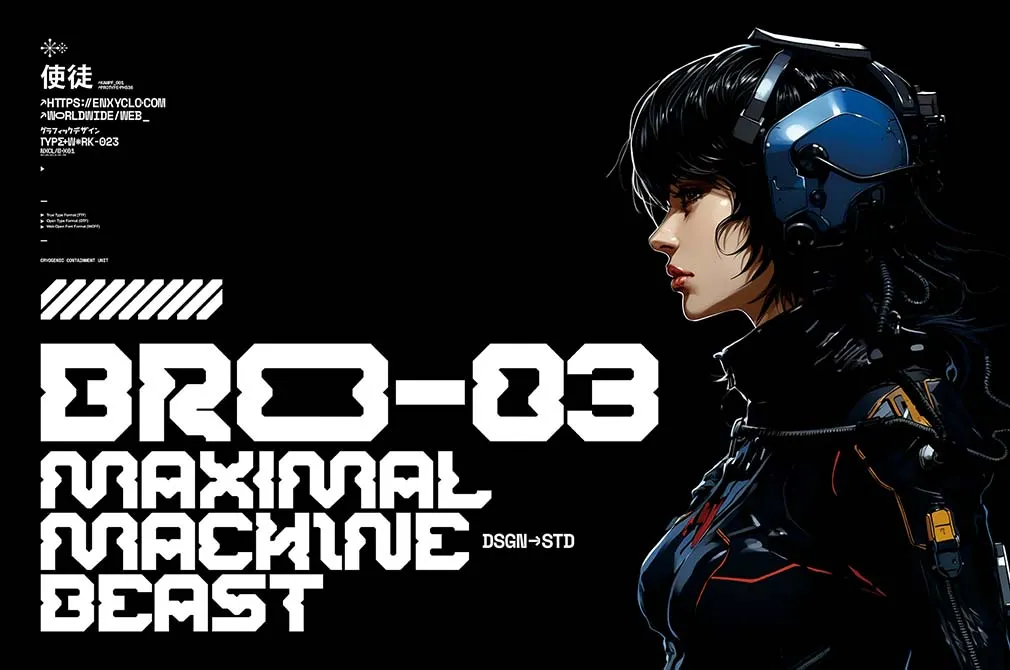 NCL Robowapix — Futuristic Mecha Font