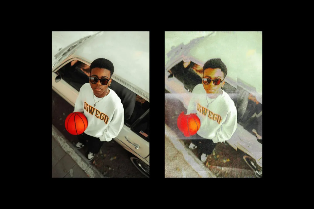Damaged Copier Photo Effect