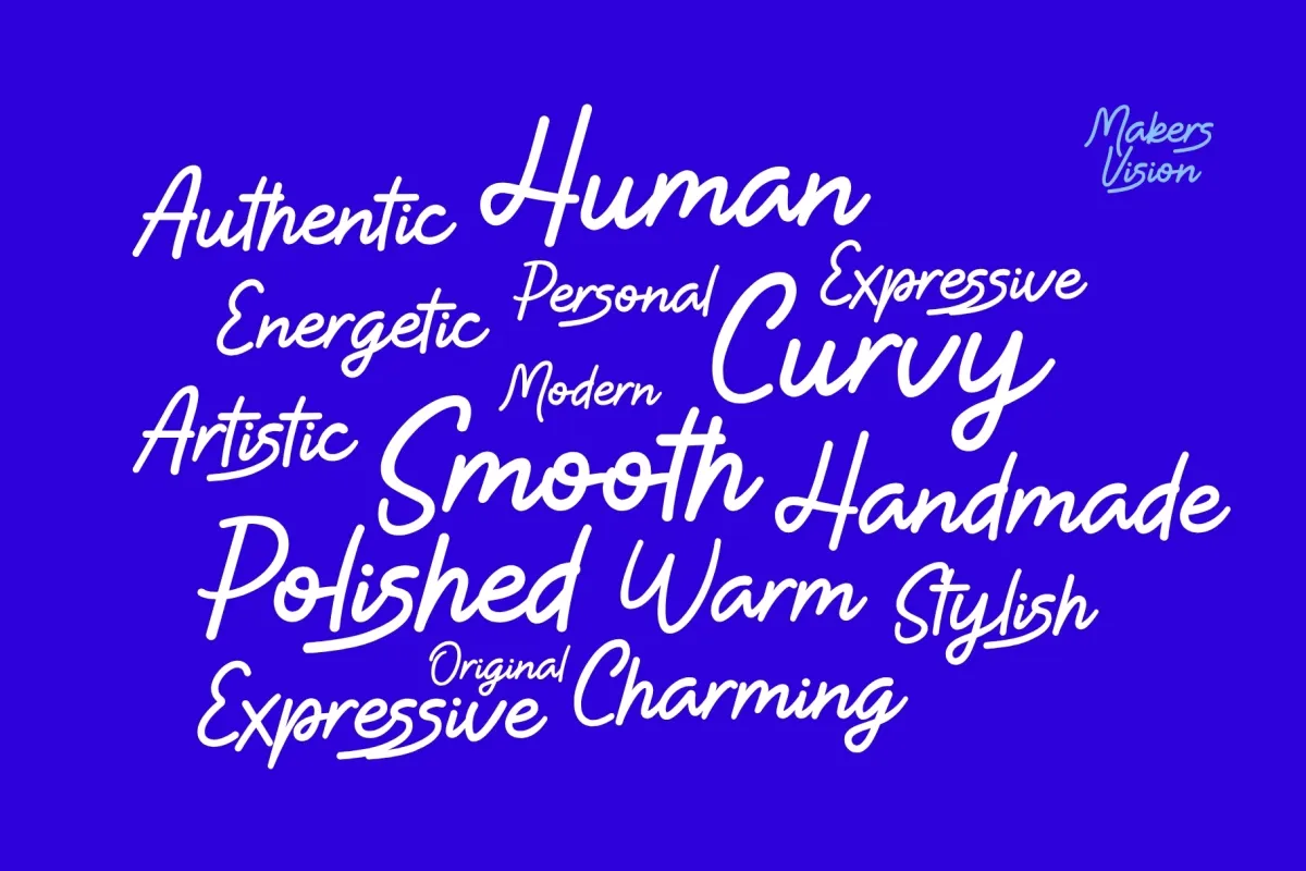 Makers Vision - Casual Script Font