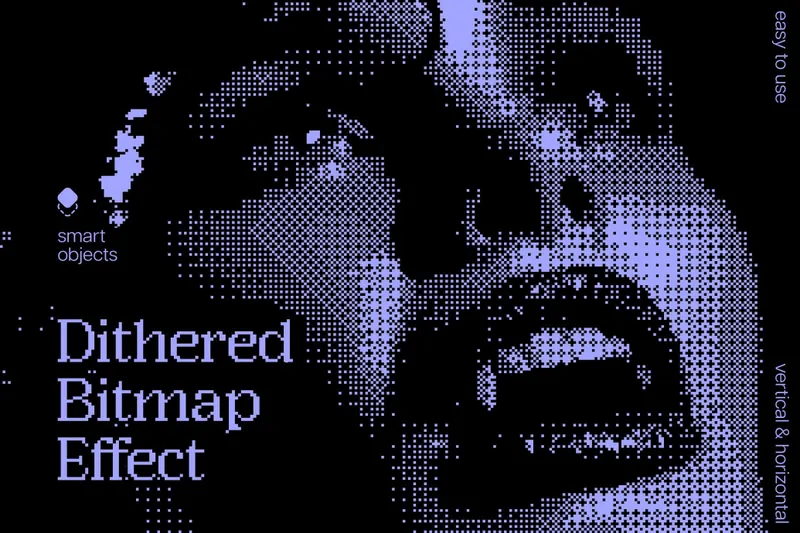 Dithered Bitmap Photo Effect