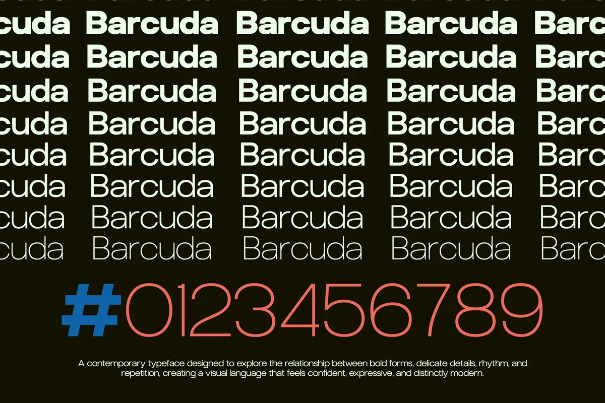 GC Barcuda - Geometric Sans Serif Font