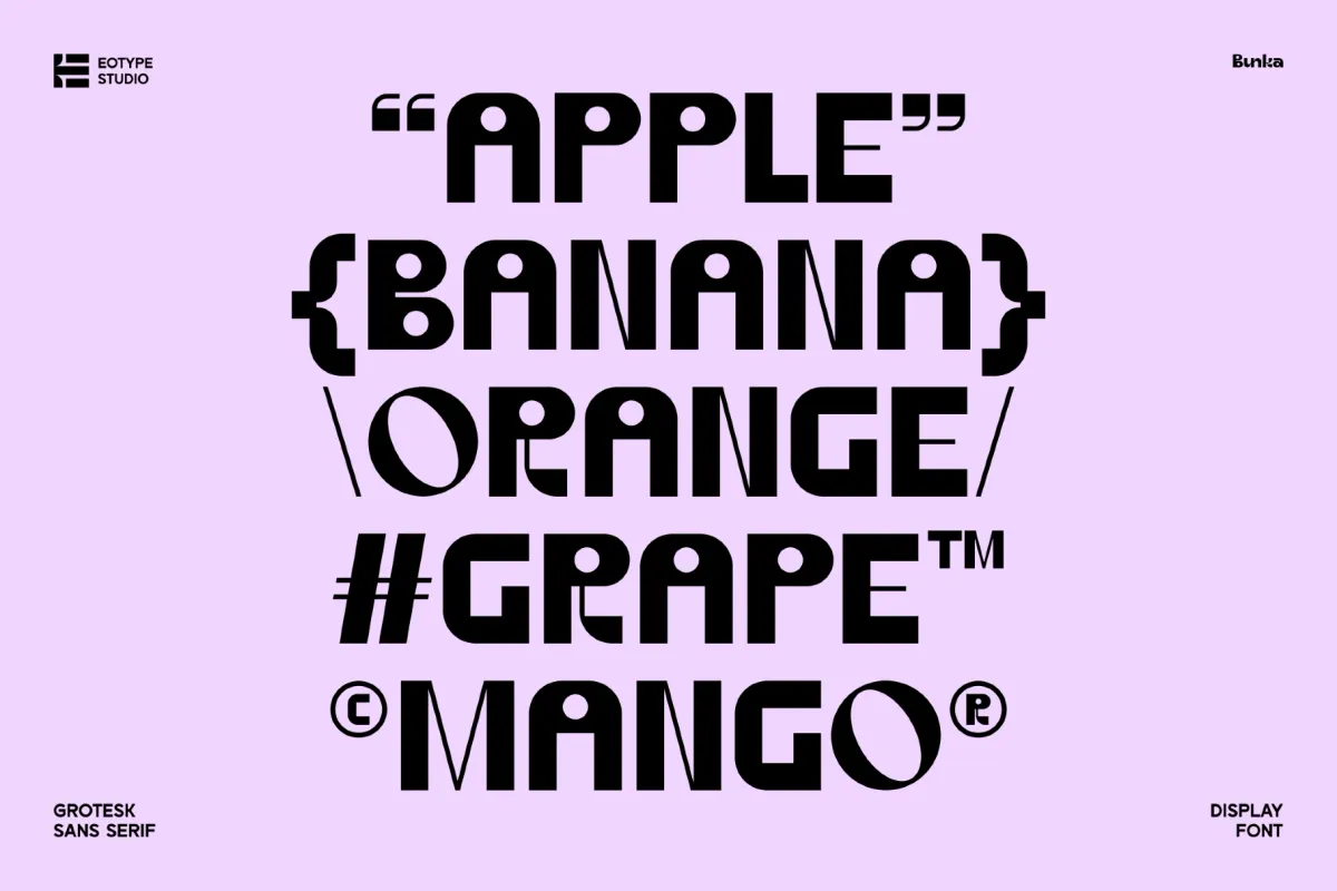 Bunka - Modern Geometric Sans Serif Font