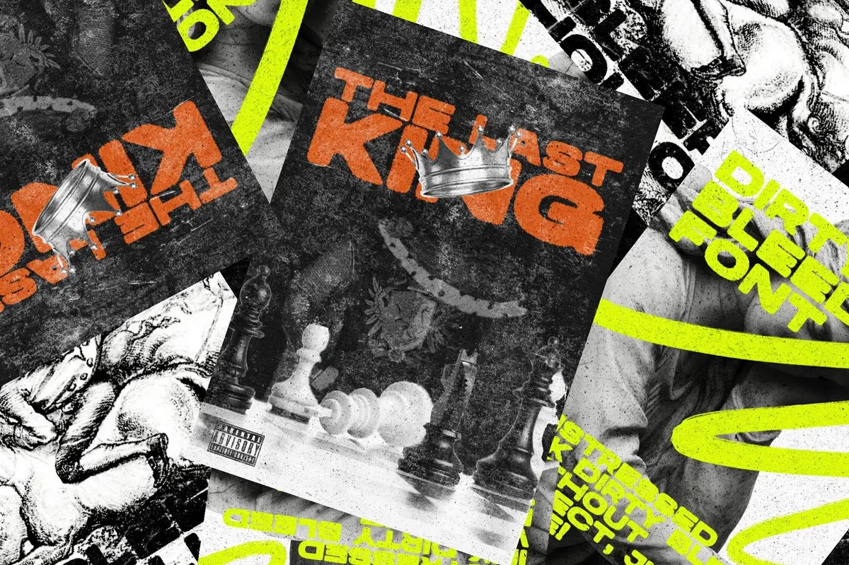 Dirty Bleed Display Font