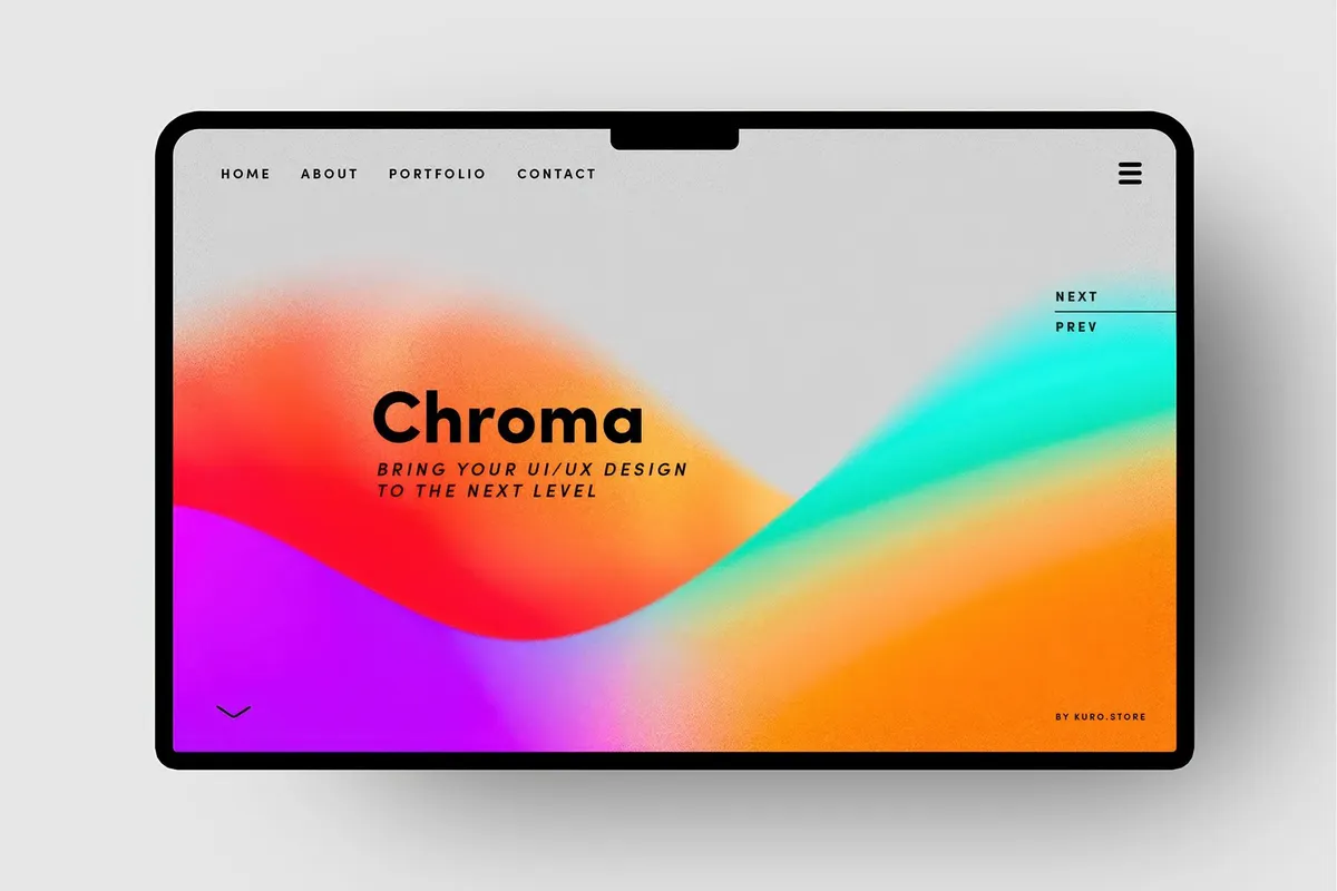 CHROMA Grainy Gradient Waves