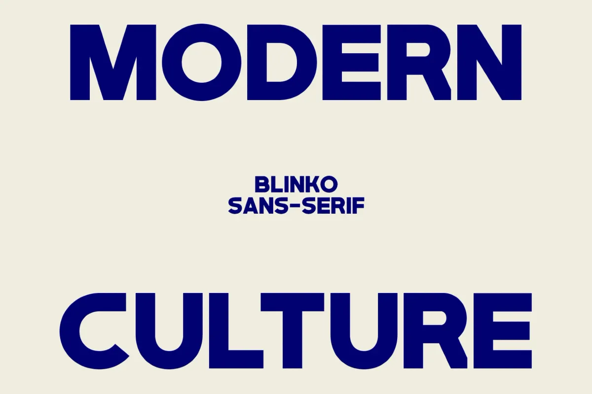 Blinko – Bold Modern Sans Serif Font