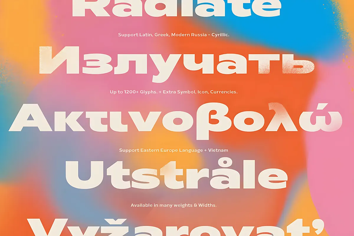Radiate Sans Font Family