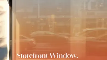 Window Sticker Mockup