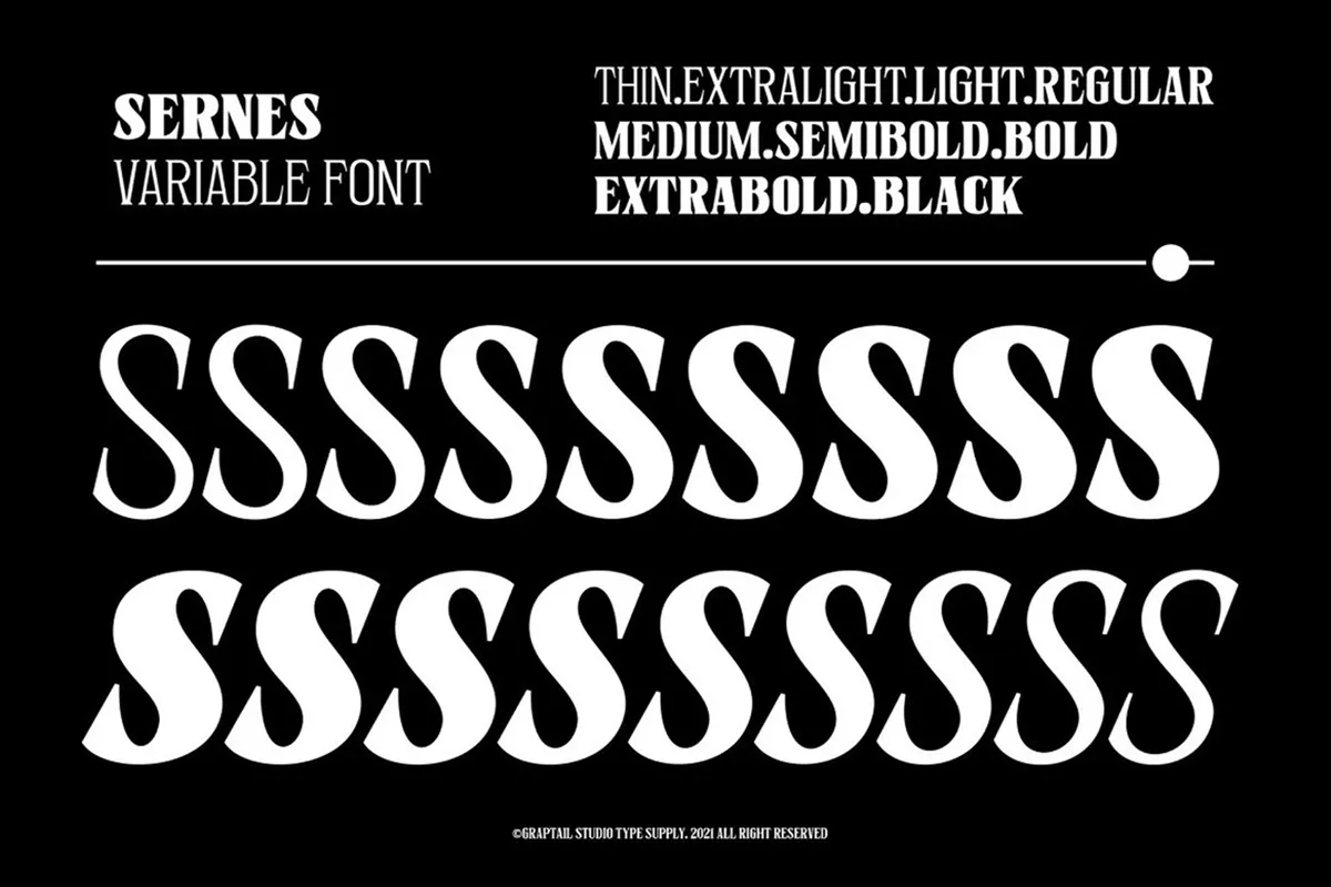 Sernes — Display Font