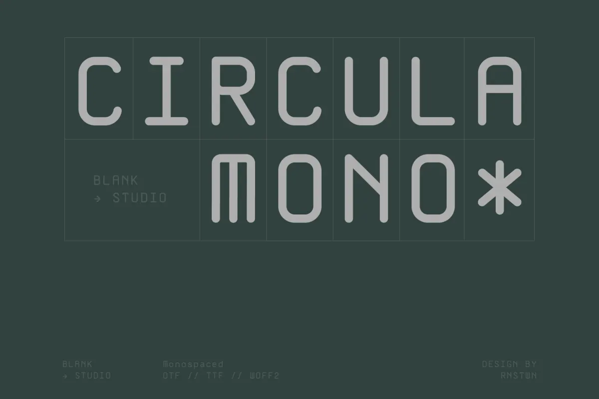 Circula Mono - Rounded Monospace Sans Font