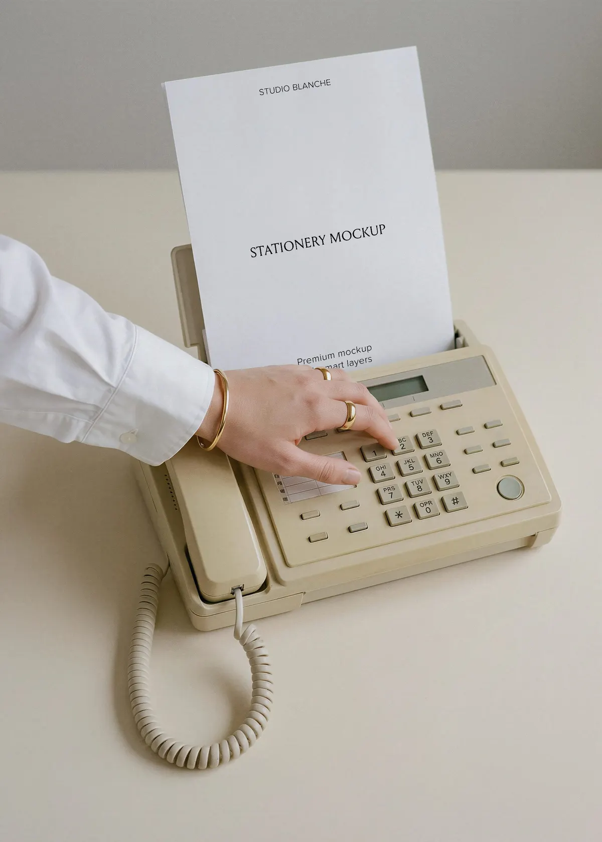 Fax Letterhead Mockup