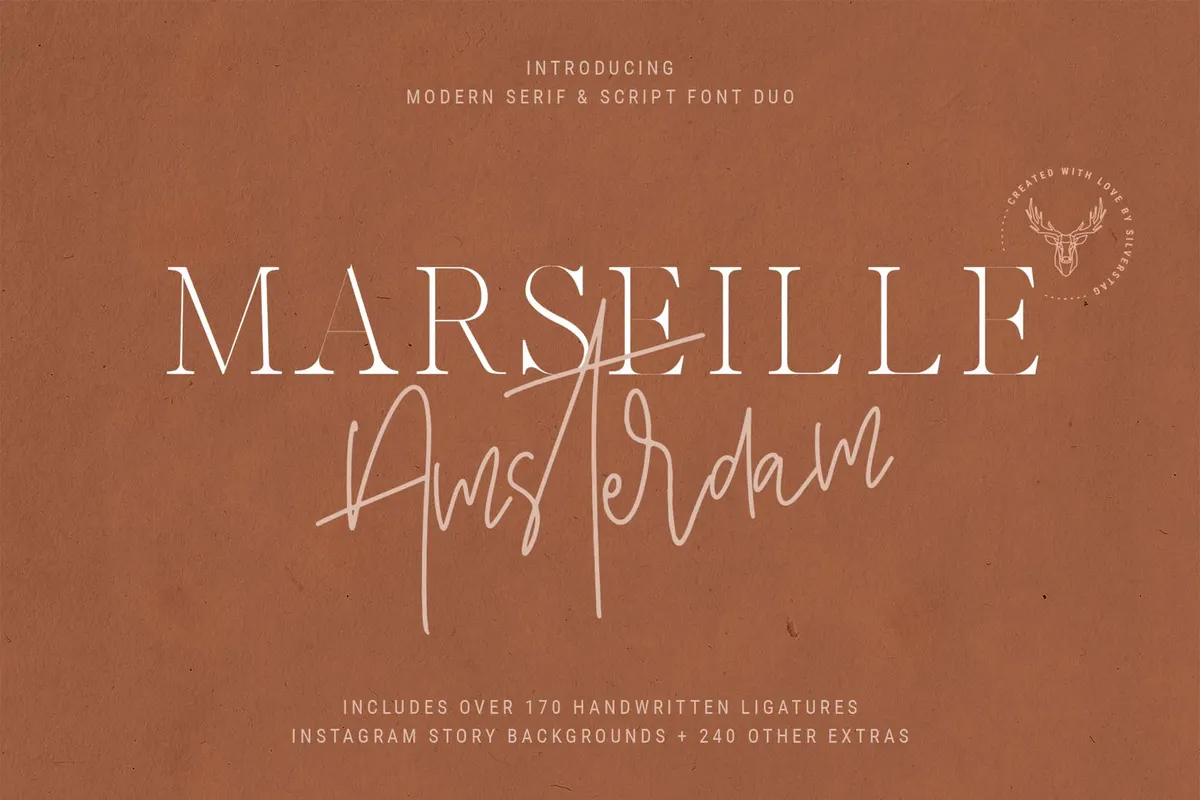 Marseille & Amsterdam Font Duo