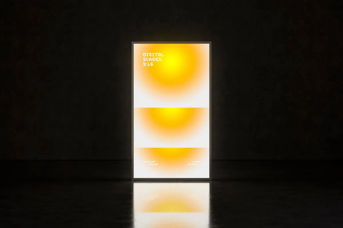 Digital Signage Screens Mockups