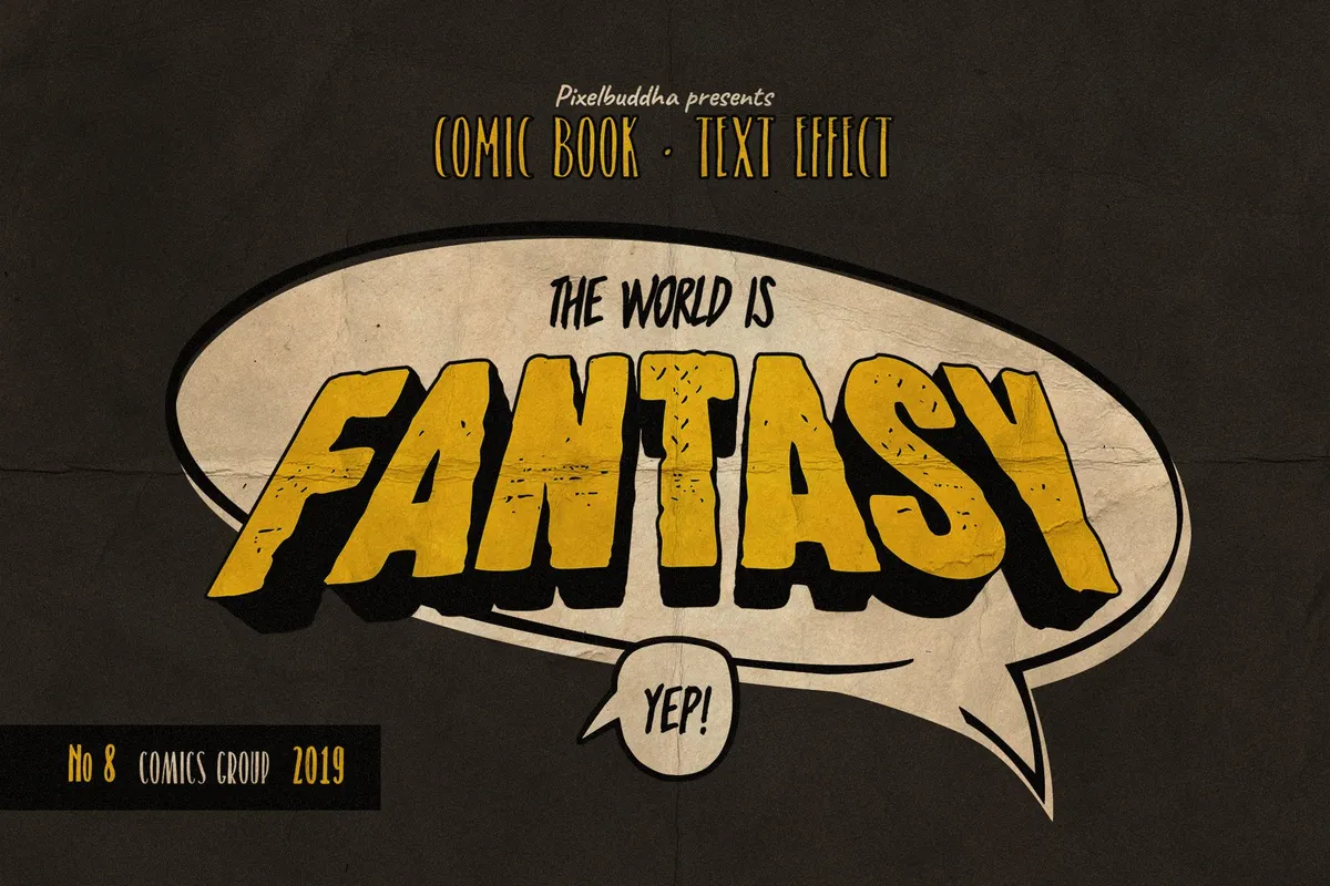 Vintage Comics Text Effects