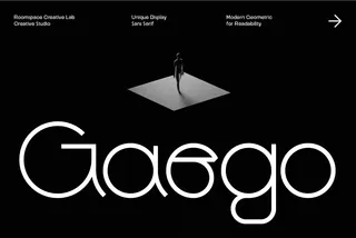 Gaego - Monoline Geometric Display Font